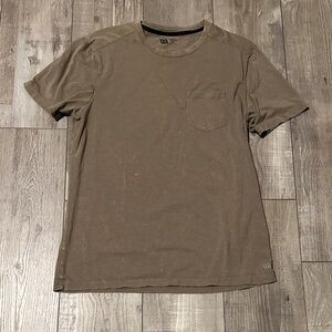 Casual Brown Short Sleeve Tee